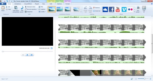Video Editing screen shot